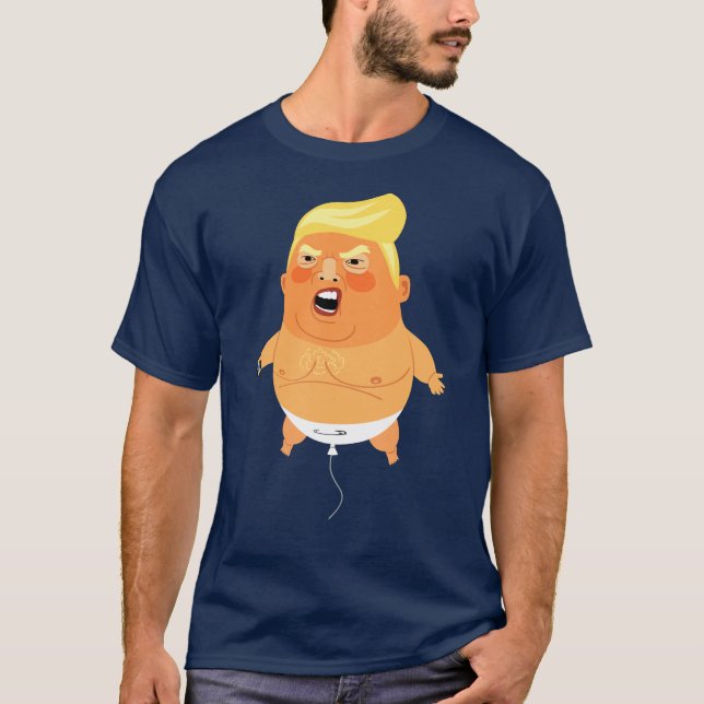 Rolig babytrumfballong t shirt (Framsida)