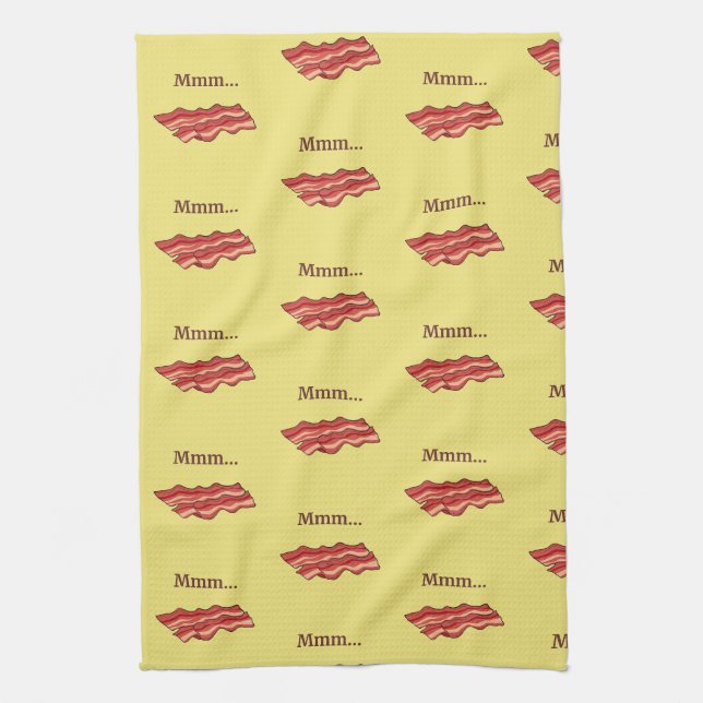 Rolig Bacon Kökshandduk (Vertikal)