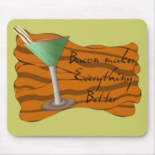 Rolig bacon Martini Mousepad Musmatta