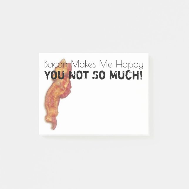 Rolig Bacon Post-it Block (Framsida)