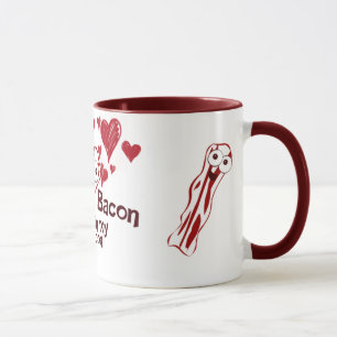 Rolig baconkärlekmugg mugg