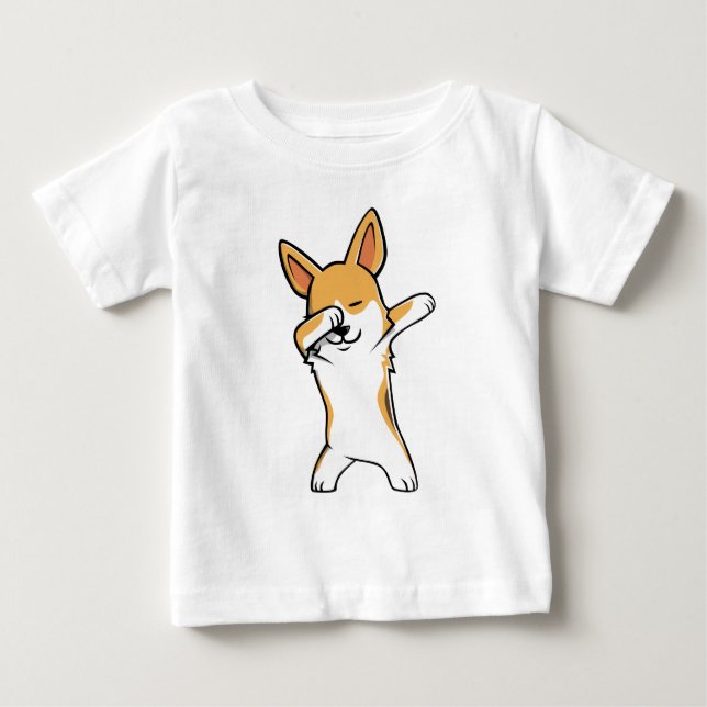 Rolig badda CorgiT-tröja T-shirt (Framsida)