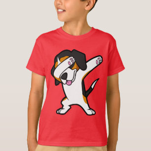 Rolig badda för hip hopdans för Beagle rolig hun T Shirt