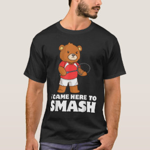 Rolig Badminton Konkurrenskraftig Björn Spelare Sm T Shirt