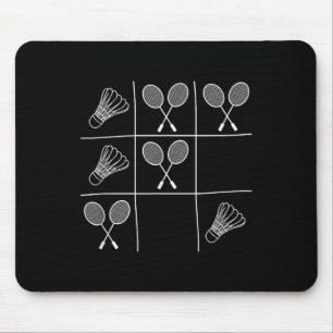 Rolig Badminton Skämt - Noughts Och Kors Tic-tac Musmatta