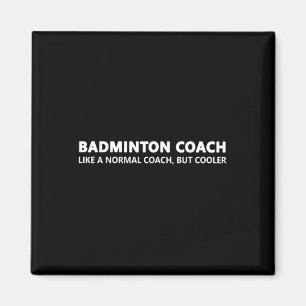 Rolig Badminton Tränare Definition Badminton Träna Magnet