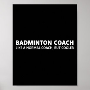Rolig Badminton Tränare Definition Badminton Träna Poster