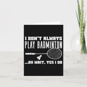 Rolig Badminton Tröja Män Kvinnor Badminton Spelar Kort