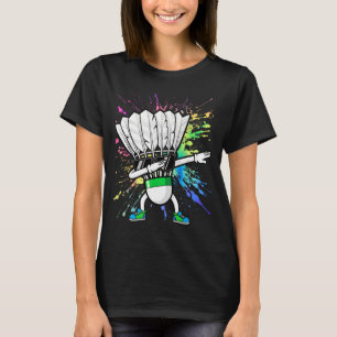 Rolig Badmintonspelare Barn Pojkar Män Kvinnor Fjä T Shirt