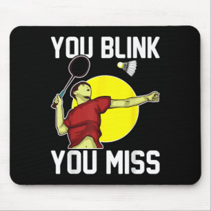 Rolig Badmintonspelare Du Blinkar, Du Missar Musmatta