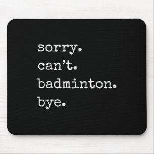 Rolig Badmintonspelare Ledsen Kan Inte Badminton H Musmatta