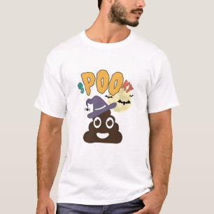 Rolig badrumshumor Halloween Kuslig bajsdesign T Shirt