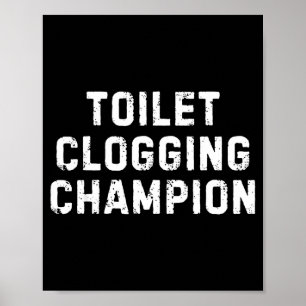 Rolig badrumshumor Toalettstopp Chamon Poster