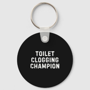 Rolig badrumshumor Toalettstoppning Chamon Nyckelring