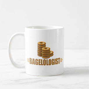 Rolig bagel, bageri kaffemugg