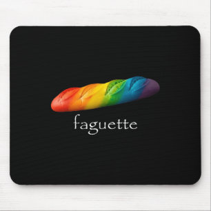 Rolig Baguette Regnbåge Faguette Lgbt Pride Month Musmatta