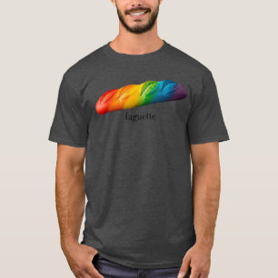 Rolig Baguette Regnbåge Faguette LGBTQ Pride Month T Shirt