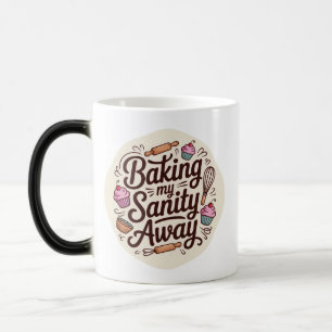 Rolig Bakcitat Typografi Design Magisk Mugg