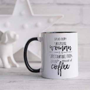 Rolig Bakom Varje Kvinna Kaffe Mugg