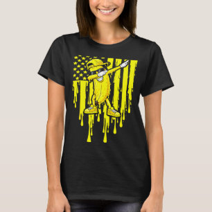 Rolig banan dab flagga dropp barn ungdomar pojkar  t shirt