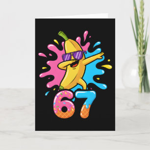 Rolig Banan Skateboard 67 Barn 67 Skoldagar Kort