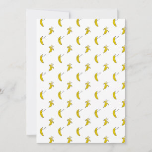 Rolig Banana Sovande Lat Frukt Älskare ZZZ Sömn Tack Kort