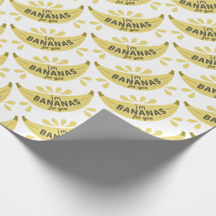 Rolig bananillustration mig förmiddagbananer för presentpapper