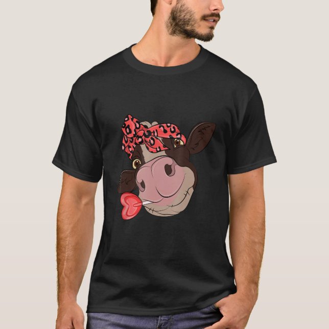 Rolig Bara En Rolig Ko T Shirt (Framsida)