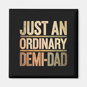 Rolig Bara En Vanlig Demi Pappa Dotter Fars Dag  Magnet