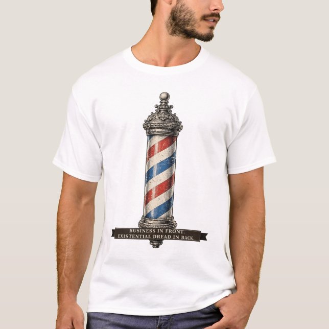 Rolig barberare t shirt (Framsida)