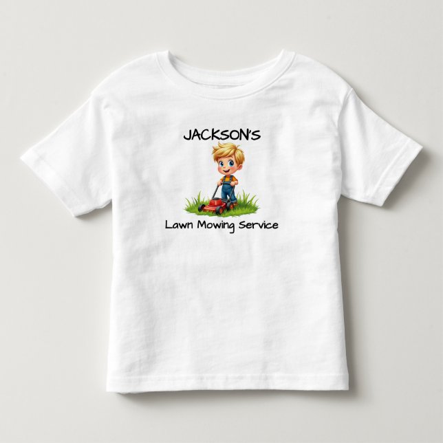 Rolig barn gräsklippare t-shirt eller body (Framsida)