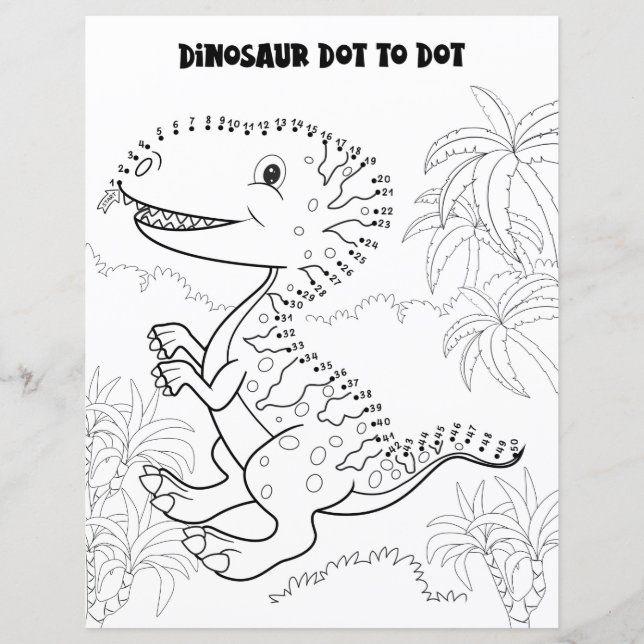 Rolig barnaktivitet Dinosaurie Pricka ihop (Framsida)