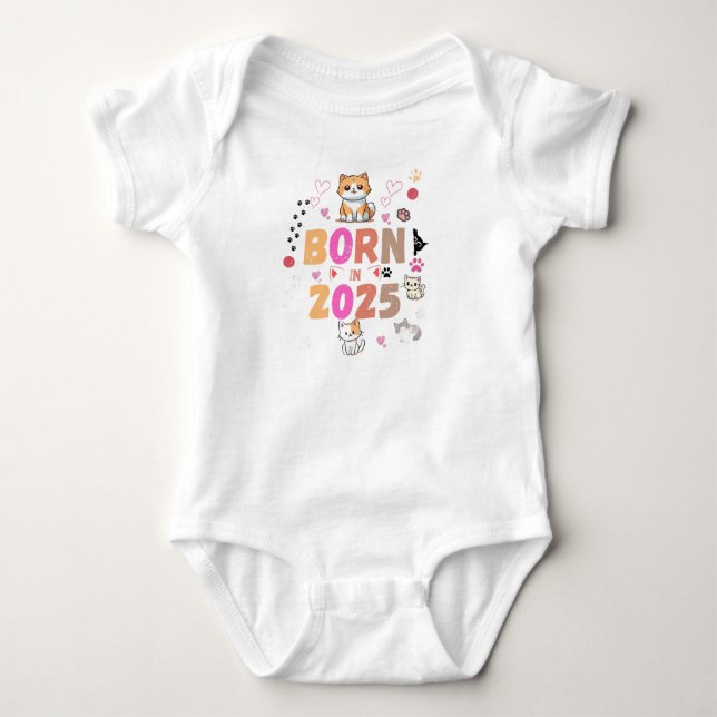 Rolig barnkroppsströja, nyfödd bebis t shirt (Framsida)