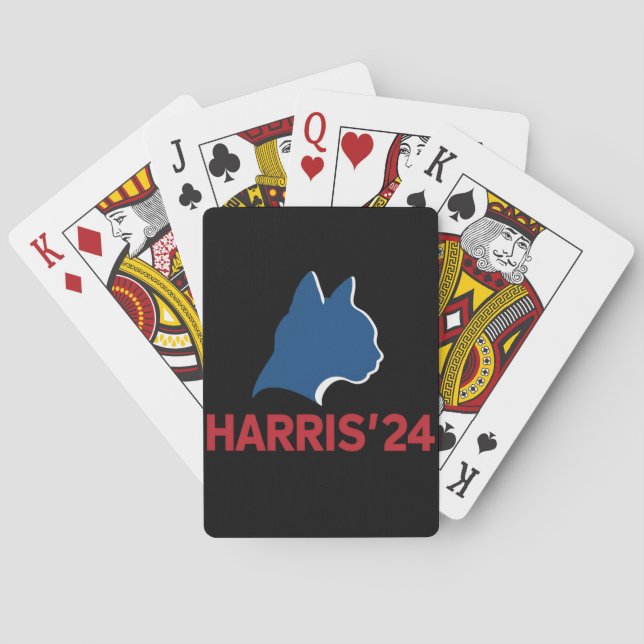 Rolig Barnlös Kattdam För Citat 2024 Casinokort (Baksidan)
