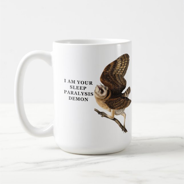 Rolig Barnuggla Tröja  Kaffemugg (Vänster)