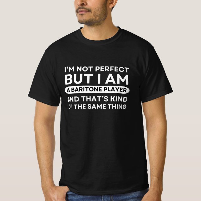 Rolig barytonspelare t shirt (Framsida)