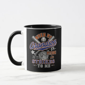 Rolig baseball Mormor Morfar Sonson Pitching Mugg