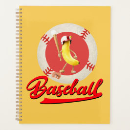 Rolig Baseballdesign med Banan Slugger Anpassad Gr