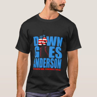 Rolig baseboll Anderson faller ner T-shirt för män