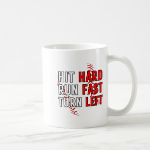 Rolig basebollag slog hårt spring snabbt sväng vän kaffemugg