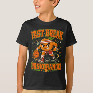 Rolig Basket Dunkorange T Shirt
