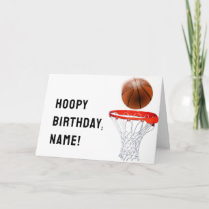 Rolig basket födelsedag kort