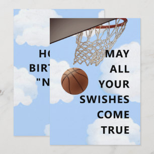 Rolig basket födelsedags kort