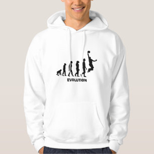 Rolig basket sweatshirt med luva