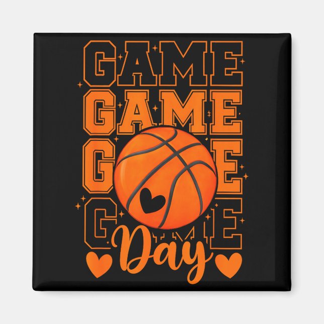 Rolig basketboll mamma match dag rolig basketboll  magnet (Framsidan)