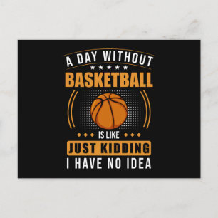 Rolig basketboll-sats vykort