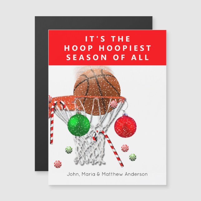 Rolig basketbollsemotionskort (Fram/baksida)