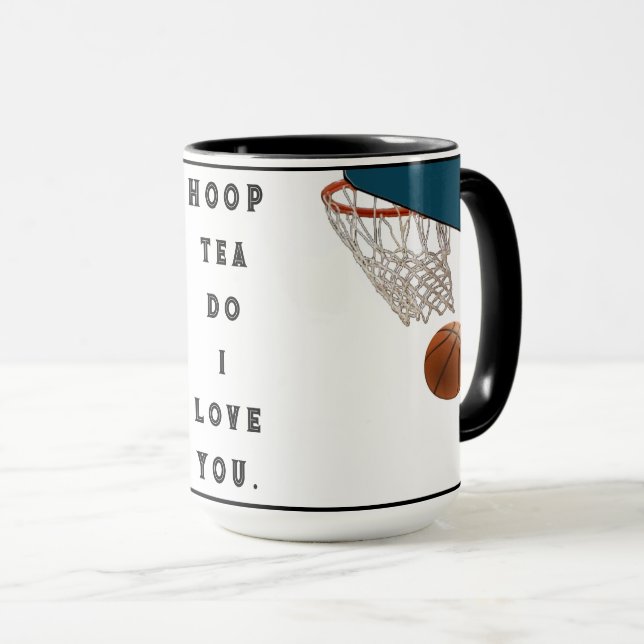 Rolig basketbollte mugg (Framsida höger)