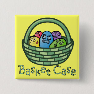 Rolig Basketcasepåsk Knapp