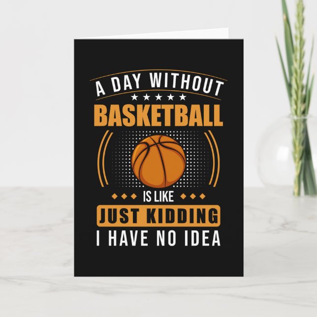Rolig basketcitat kort (Framsida)